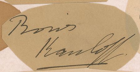 Lot #820 Boris Karloff Signature - Image 1