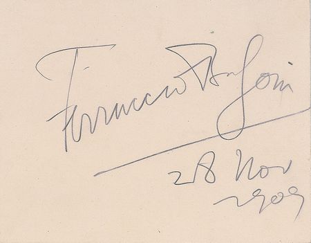 Lot #656 Ferruccio Busoni and Artur Schnabel Signatures - Image 2
