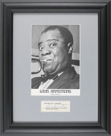 Lot #749 Louis Armstrong Signature - Image 1