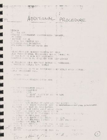 Lot #488 Apollo Post Retrieval Procedures Manual Manual - Image 2
