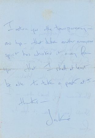 Lot #97 Jacqueline Kennedy Handwritten Letter Signed - Image 2