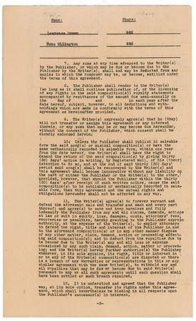 Lot #767 Duke Ellington Signed Document - Image 4