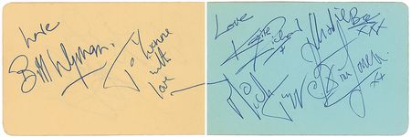 Lot #736 Rolling Stones Signatures - Image 1