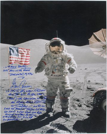 Lot #511 Gene Cernan Signed Photograph - Image 1