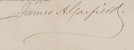 Lot #54 James A. Garfield: Supremely rare Garfield as president - Image 2