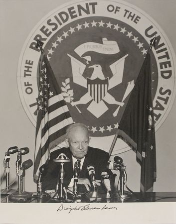 Lot #86 Dwight D. Eisenhower Signed Photograph - Image 1