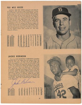 Lot #929 Jackie Robinson Yearbook - Image 1