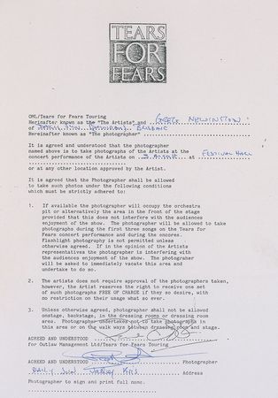 Lot #794 Tears for Fears - Image 3