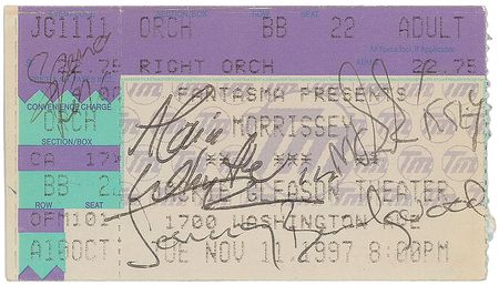 Lot #781 Morrissey Ticket Stub - Image 1