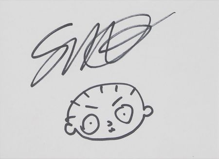Lot #583 Seth MacFarlane Sketch - Image 1