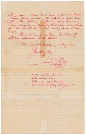 Lot #189 Howard Carter: Amazing letter from Luxor, illustrated with Carter?s personal snapshots - Image 2