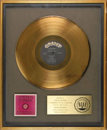 Lot #715 Jefferson Starship Album and RIAA Sales Award - Image 1