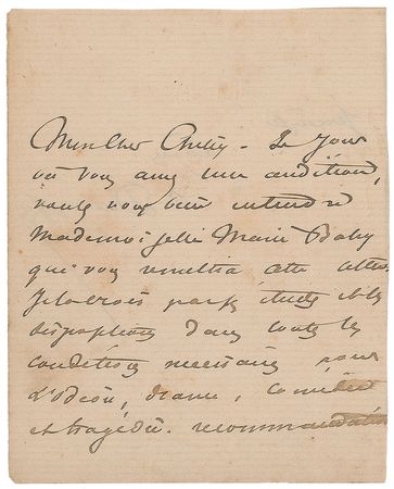 Lot #641 Alexandre Dumas, fils Handwritten Letter Signed - Image 1