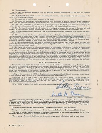 Lot #836 Anthony Quinn Signed Documents - Image 1