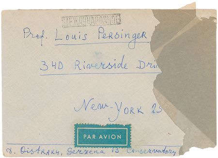 Lot #670 David Oistrakh Handwritten Letter Signed - Image 3