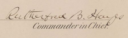 Lot #52 Rutherford B. Hayes Signed Document - Image 2