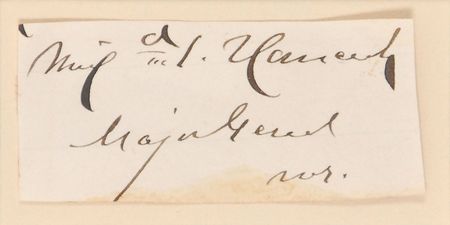 Lot #400 Winfield Scott Hancock Signature - Image 2