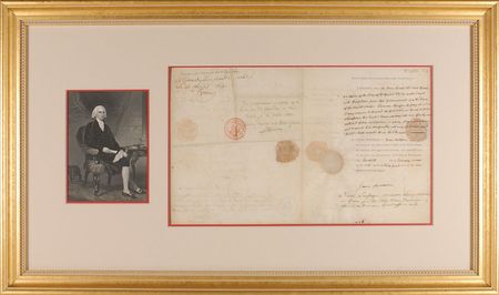 Lot #9 James Madison Signed Document