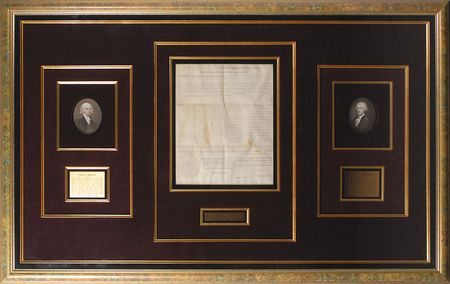 Lot #7 Thomas Jefferson and James Madison: