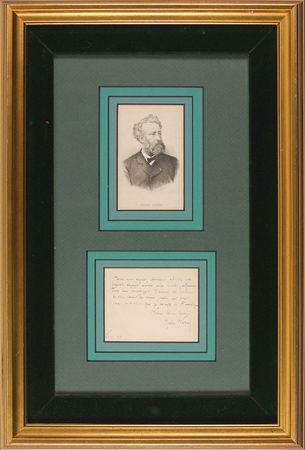 Lot #634 Jules Verne Handwritten Letter Signed - Image 1