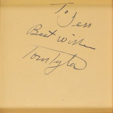 Lot #848 Tom Tyler and Peggy Moran Signature and Signed Photograph - Image 2