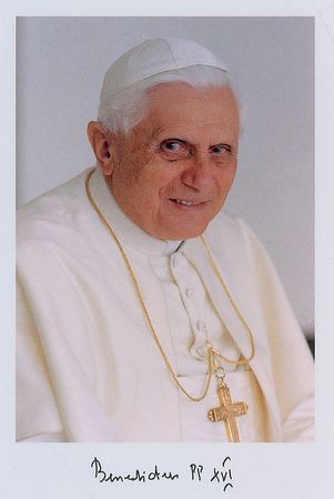 Lot #309 Pope Benedict XVI Signature - Image 2