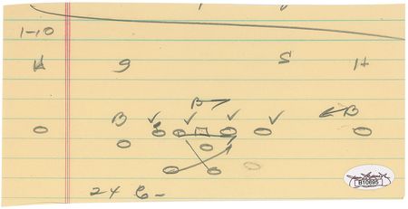 Lot #973 Vince Lombardi Football Plays - Image 1