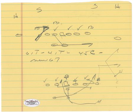 Lot #973 Vince Lombardi Football Plays - Image 2
