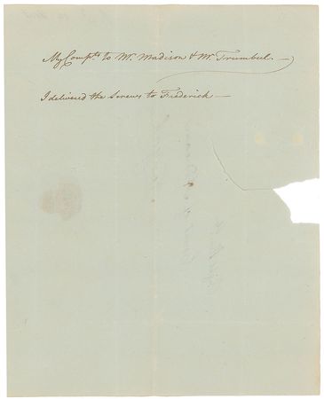 Lot #266 William Thornton Handwritten Letter Signed - Image 3