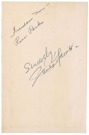 Lot #229 Martin Luther King, Jr: Amazing combination of civil rights icons, including MLK, Parks, and Abernathy - Image 2