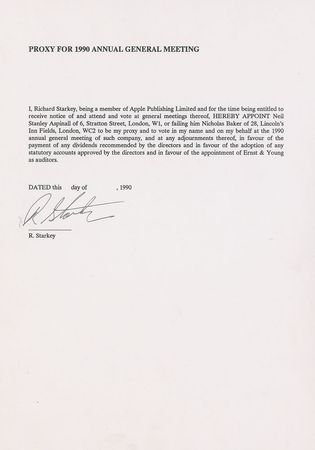 Lot #44 Ringo Starr