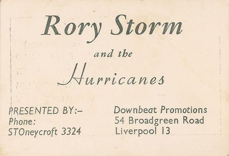 Lot #293 Rory Storm and the Hurricanes - Image 1
