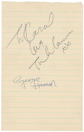 Lot #28 John Lennon and George Harrison