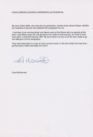 Lot #28 John Lennon and George Harrison - Image 2