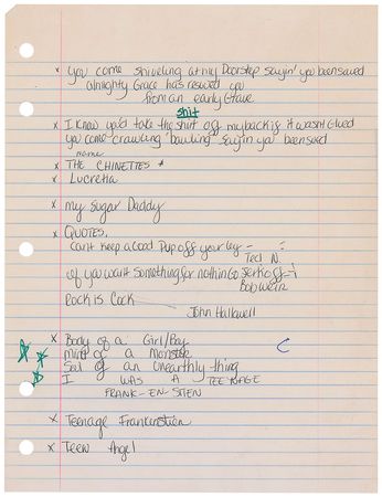 Lot #555 Courtney Love - Image 1