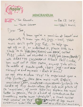 Lot #18 John Lennon