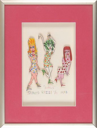 Lot #520 Joey Ramone?s James Rizzi Artwork - Image 1