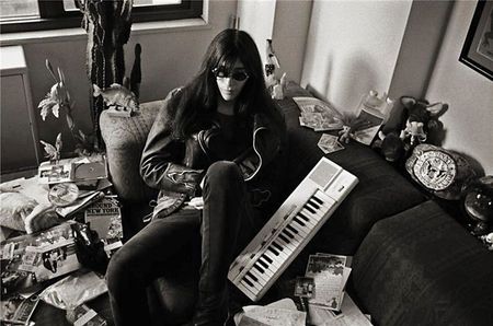 Lot #447 Joey Ramone?s Red Aztec Print Cushion Couch - Image 5