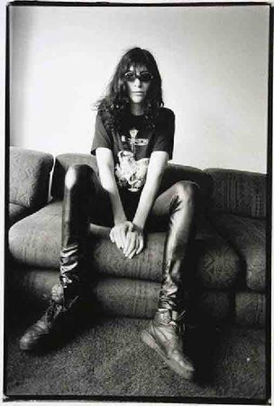 Lot #447 Joey Ramone?s Red Aztec Print Cushion Couch - Image 6