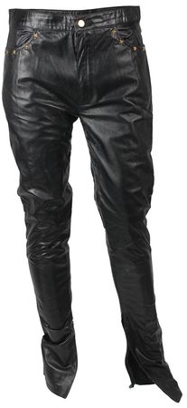 Lot #448 Joey Ramone?s Black Leather Pants - Image 1