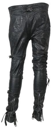 Lot #449 Joey Ramone?s Black Leather Pants - Image 2