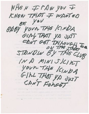 Lot #499 Joey Ramone’s Lyrics: Don’t Worry About Me - Image 2