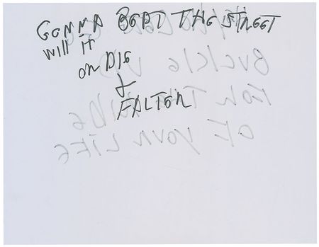 Lot #497 Joey Ramone?s Lyrics: Hey Ho Let?s Go - Image 2