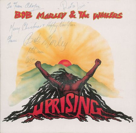Lot #659 Bob Marley: The Rasta legend inscribes his final album - Image 1