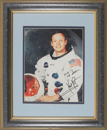 Lot #383 Neil Armstrong Signed Photograph - Image 1