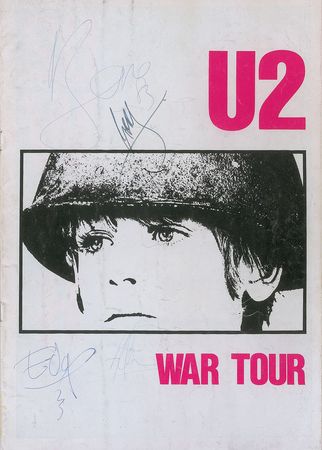 Lot #682 U2: Early signatures obtained during their War tour - Image 1