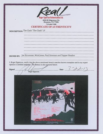 Lot #640 The Clash: Rare debut album, signed by the punk pioneers - Image 3