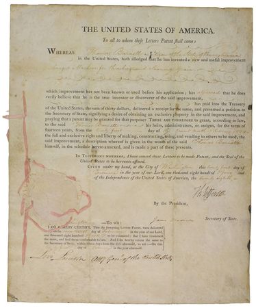 Lot #10 Thomas Jefferson and James Madison: