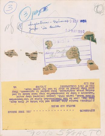 Lot #631 Beatles: John Lennon and Yoko Ono Photograph - Image 2