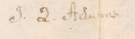Lot #15 John Quincy Adams Signed Document - Image 3